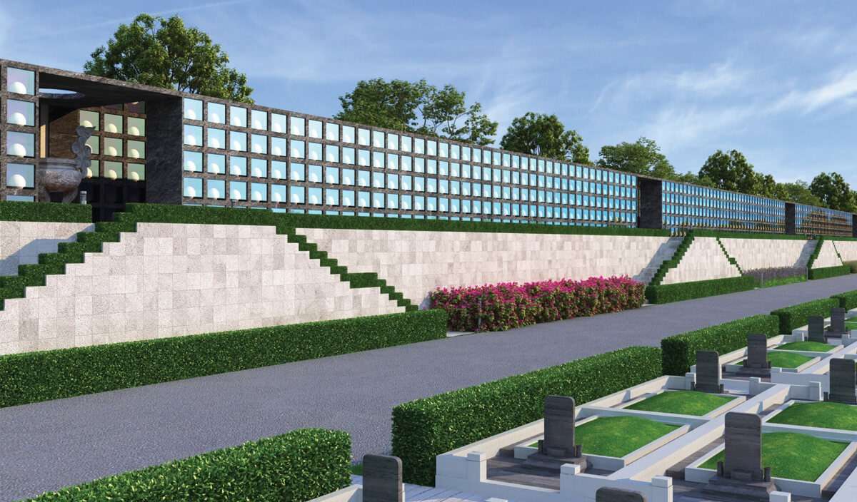 Tường lưu giữ tro cốt hơn 30000 hộc tại Sala Garden