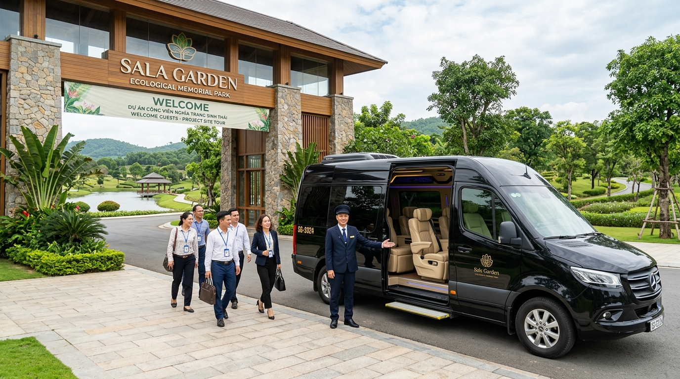 Xe Limousine Đưa Đón Tham Quan Sala Garden